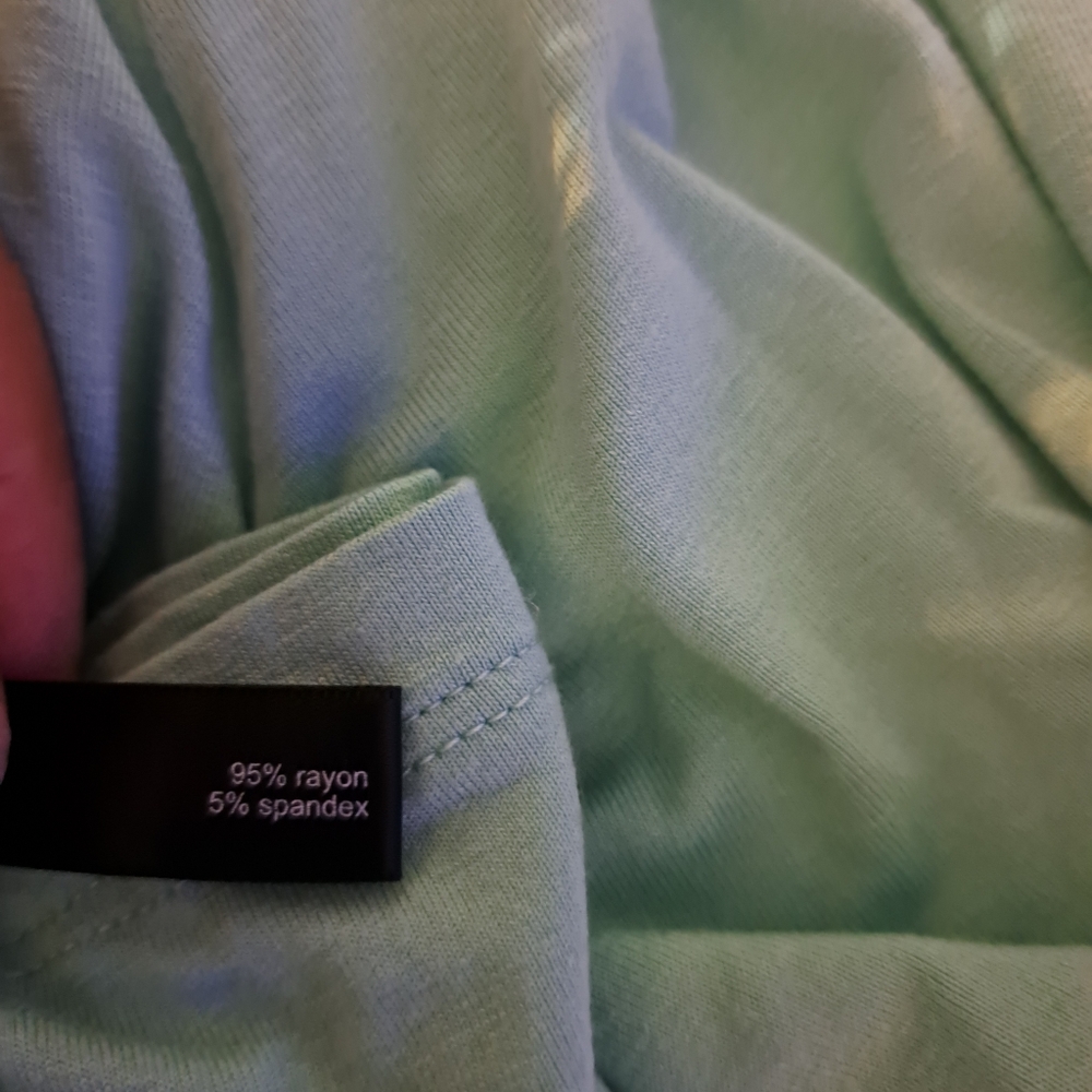 The LIMITED Green Wrap Style Stretch Long Sleeve Sz XL Blouse Top Pre-owed - Picture 2 of 4